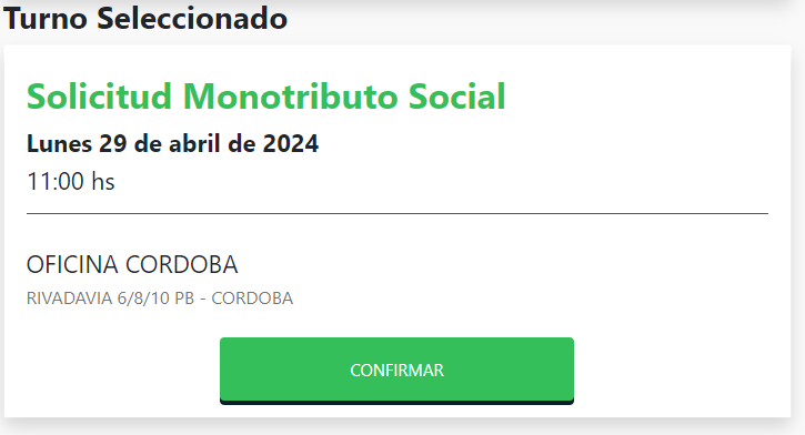 monotributo social pedir turno en anses