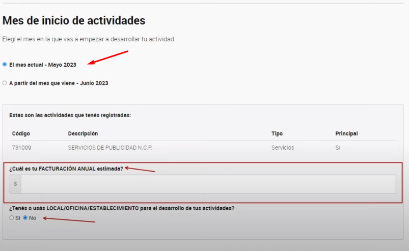 dar de alta monotributista