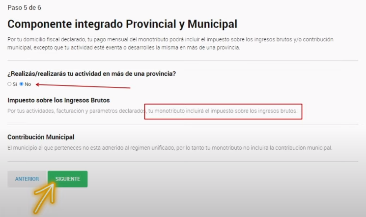 ingresos brutos y municipalidad monotributo