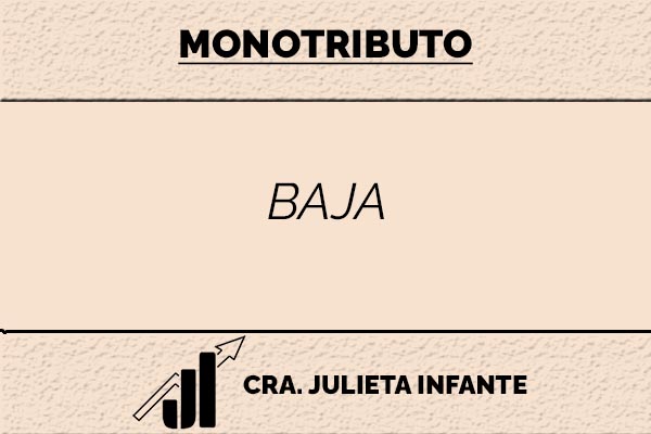 baja de monotributo