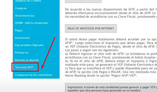 recupero de clave fiscal por homebanking