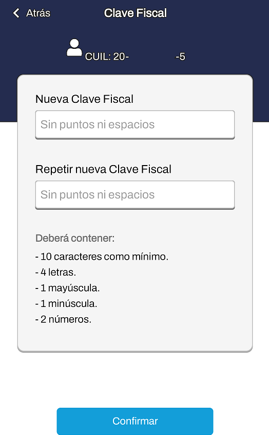 olvide mi clave afip