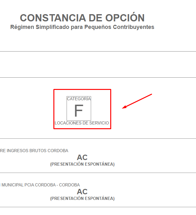 como saber que categoria de monotributo soy