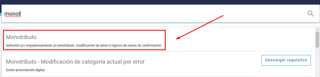 monotributo débito automático