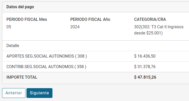generar vep autonomos afip