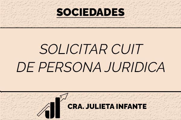 Solicitar cuit sociedades