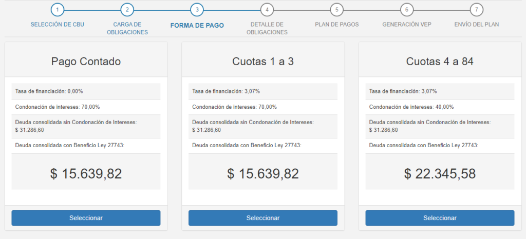 plan de pagos moratoria condonacion de intereses