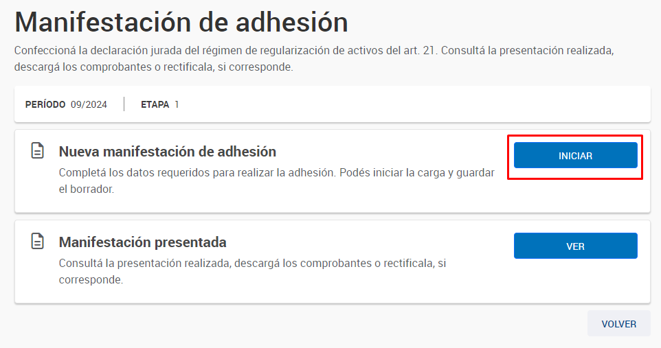 presentar blanqueo afip