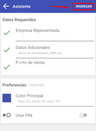 ingresar facturador movil afip
