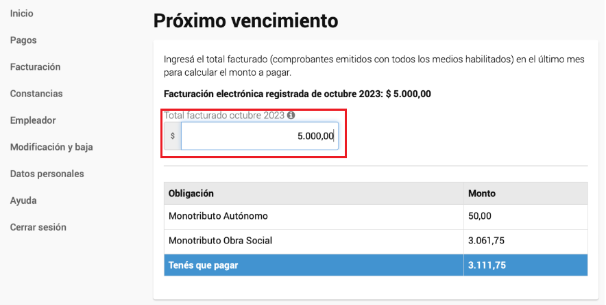 cuota mensual monotributo promovido