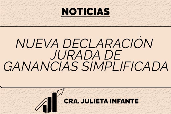 declaración simplificada de ganancias